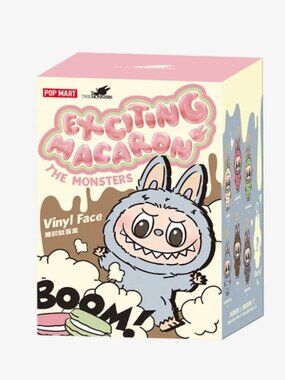 100% Authentic Popmart x The Monsters Labubus Exciting Macaron Vinyl Face Blind